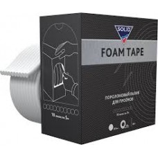 Поролоновые валики для проемов Foam Tape 13мм х 5м 1шт., Solid