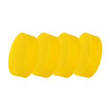 Полировальный диск средней жесткости гладкий 80мм х 25мм желтый, Hanko