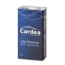 Лак Clearcoat HS 2:1 5л + отвердитель 2,5л, Cardea