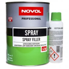 Шпатлевка Spray 2К для распыления 1,2кг, Novol