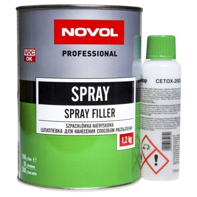 Шпатлевка Spray 2К для распыления 1,2кг, Novol